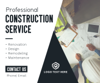 Construction Builders Facebook Post Design