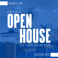 Minimalist Open House Instagram post Image Preview