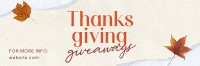 Ripped Thanksgiving Gifts Twitter Header Design