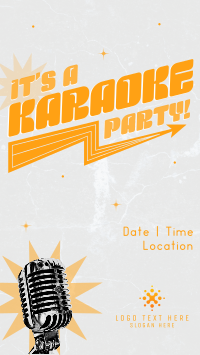Sparkly Karaoke Party Instagram Reel Design