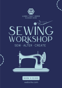 Sewing Workshop Poster Design