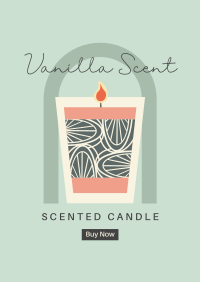 Illustrated Scented Candle Poster Image Preview