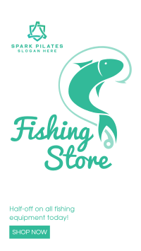 Fishing Hook Facebook Story Design
