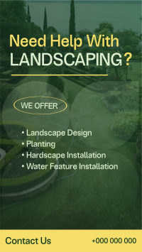 Simple Landscaping Services TikTok Video Preview