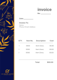 Fresh Flora Invoice Image Preview