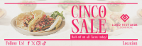 Cinco De Mayo Food Promo Twitter Header Image Preview