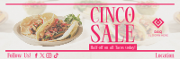 Cinco De Mayo Food Promo Twitter Header Image Preview