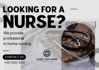 Professional Nursing Services Postcard Image Preview