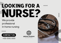 Professional Nursing Services Postcard Image Preview