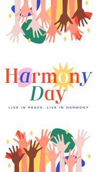 Simple Harmony Day Instagram Reel Design