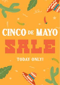 Cinco De Mayo Confetti Sale Poster Image Preview