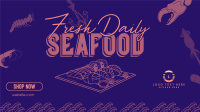 Fun Seafood Restaurant Facebook Event Cover Design