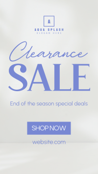 Minimalist Clearance Sale TikTok Video Image Preview