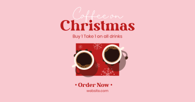 Christmas Coffee Sale Facebook ad Image Preview