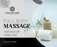 Massage Promo Facebook Post Design