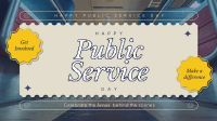 Modern Nostalgia Public Service Day Animation Image Preview