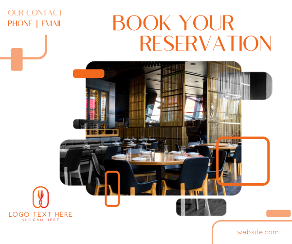 Restaurant Booking Facebook Post Design Image Preview