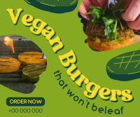 Vegan Burgers Facebook post Image Preview