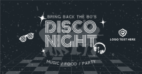 80s Disco Party Facebook Ad Design