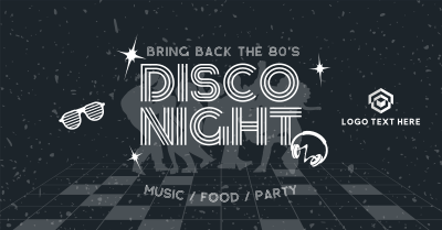 80s Disco Party Facebook ad Image Preview