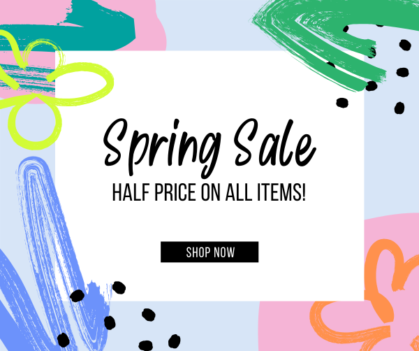 Colorful Spring Sale Facebook Post Design Image Preview