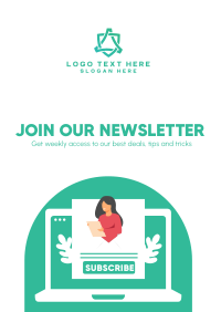 Join Our Newsletter Poster Design