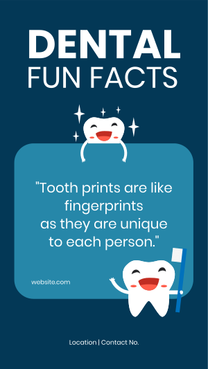 Dental Facts Facebook story Image Preview