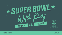 Watch Live Super Bowl Facebook Event Cover Design