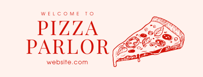 Pizza Parlor Open Facebook cover Image Preview