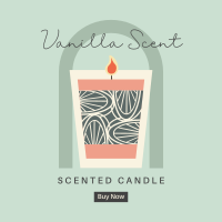 Illustrated Scented Candle Instagram Post Design