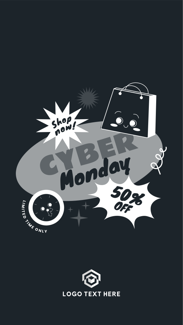 Cyber Monday Facebook Story Design Image Preview