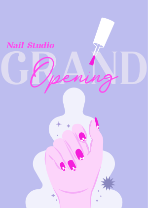 Nail Salon Opening Poster Image Preview