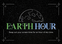 Earth Hour Sky Postcard Image Preview