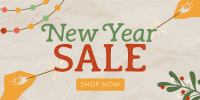 Rustic New Year Sale Twitter post Image Preview