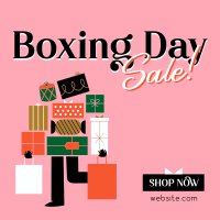 Boxing Shopping Sale Linkedin Post Image Preview