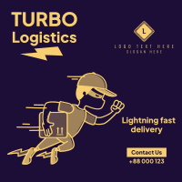 Turbo Logistics Instagram Post Design