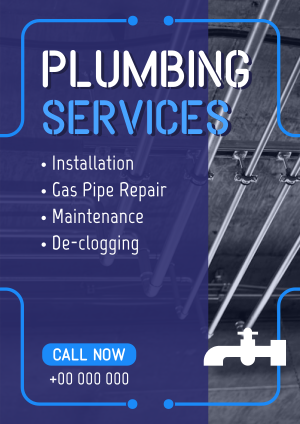 Plumbing Pipes Repair Flyer Image Preview