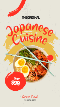 Original Japanese Cuisine Instagram story Image Preview