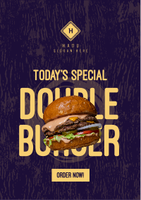 Double Burger Flyer Design