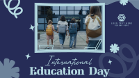 Education Day Celebration Animation Design