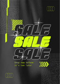 Wireframe Urban Sale Flyer Image Preview