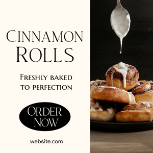 Cinnamon Rolls Elegant Instagram post Image Preview