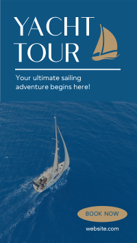 Yacht Tour Facebook Story Design