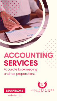 Accounting and Finance Service Facebook Story Design
