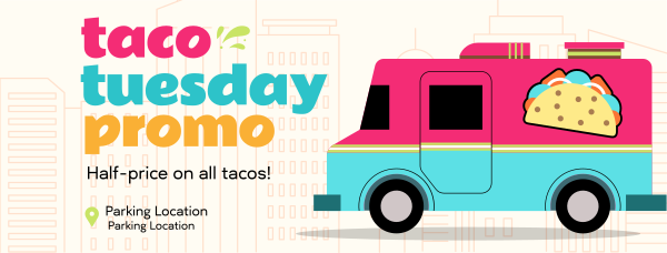 Taco Tuesday Facebook Cover Design Image Preview