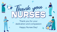 Celebrate Nurses Day Facebook Event Cover Design