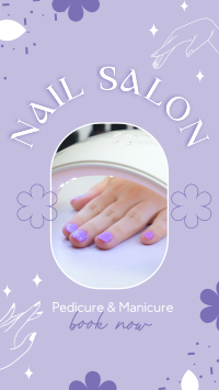Modern Nail Salon Facebook Story Design