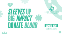 Droplet Blood Donation Facebook Event Cover Design
