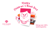 Cute Books Facebook event cover Image Preview