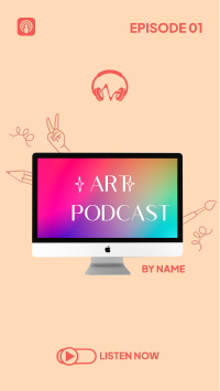 Art Podcast Episode Instagram Story Design
